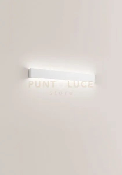 Applique in alluminio verniciato bianco way biemissione led 30w 300...