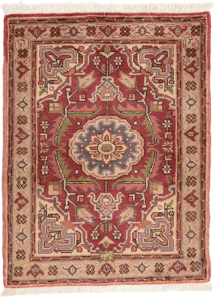 Heriz Tappeto 80 x 110 (Iran) Annodato A Mano