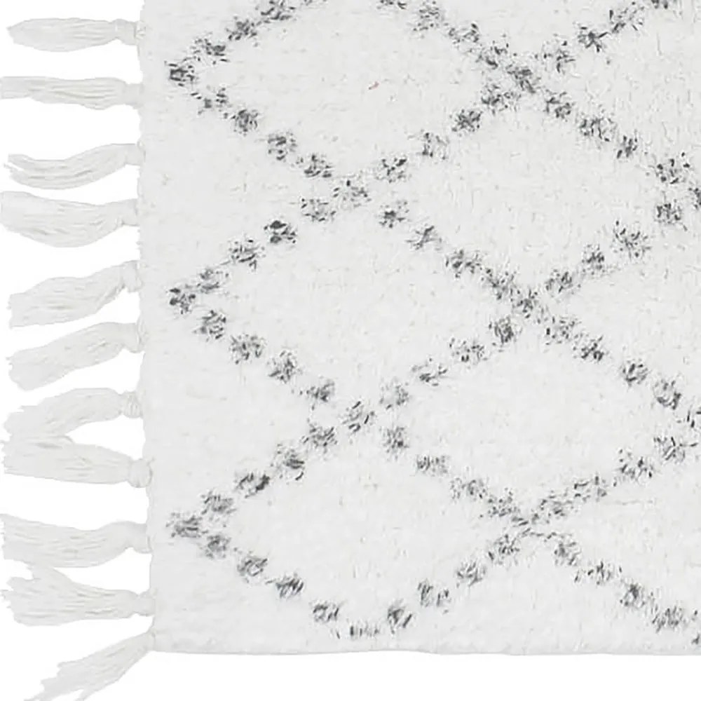 Tappetino per il bagno bianco 50x80 cm Latika – douceur d'intérieur