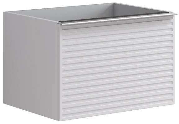 Mobile da bagno sospeso sotto lavabo L 60 x H 40 x P 45.5 cm bianco laccato opaco, 1 cassetto Pixel stripes