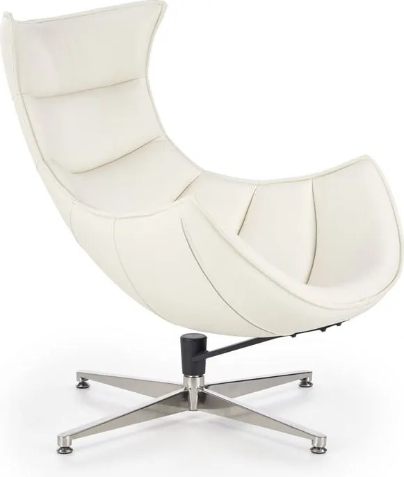Poltrona imbottita Luxor in bianco - H 96 cm