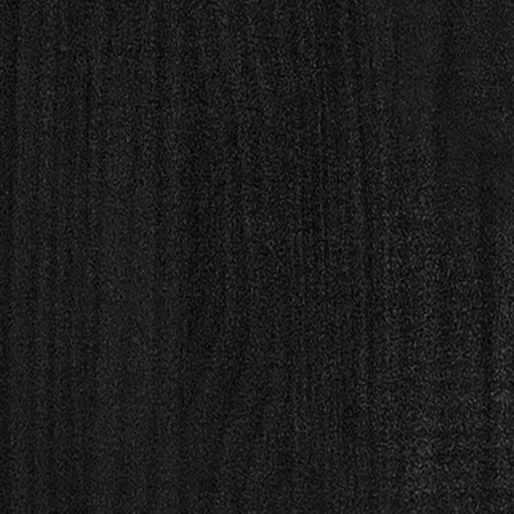 Giroletto Nero in Legno Massello 150x200 cm King Size