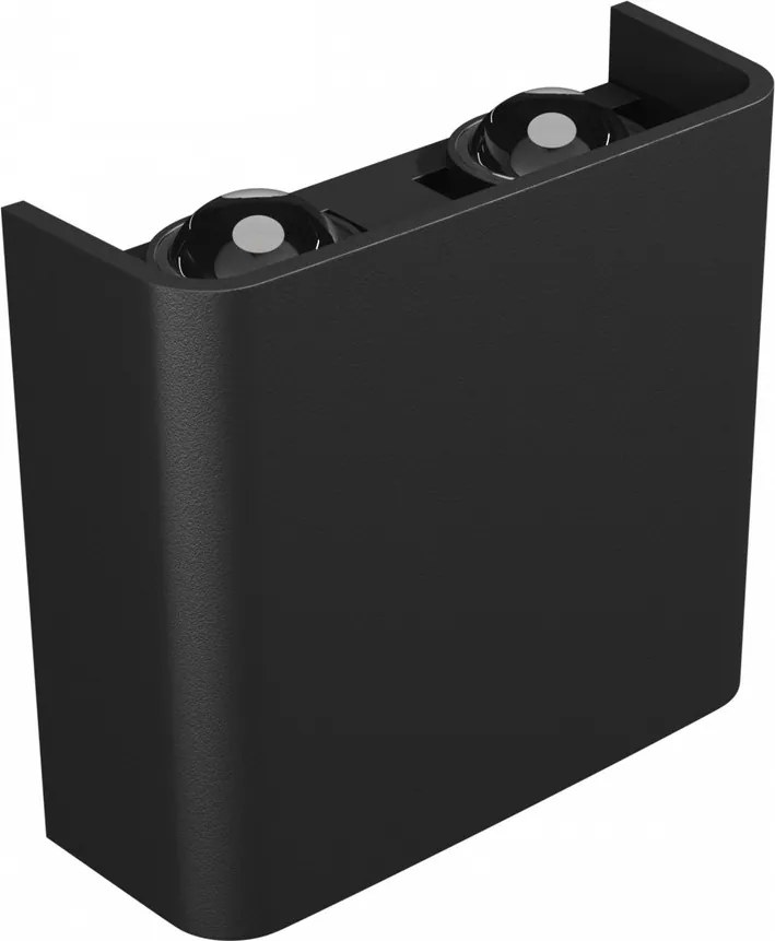 Applique da Parete Quadrata Bidirezionale 4W CCT IP54 Nera Colore Bianco Variabile CCT