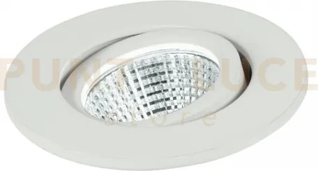 Incasso led polaris bianco tondo 3w 300lm 4000k 6,6x5,7cm