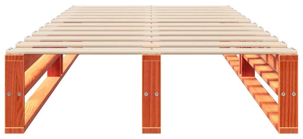 Letto senza materasso marrone cera 100x200 cm in legno di pino
