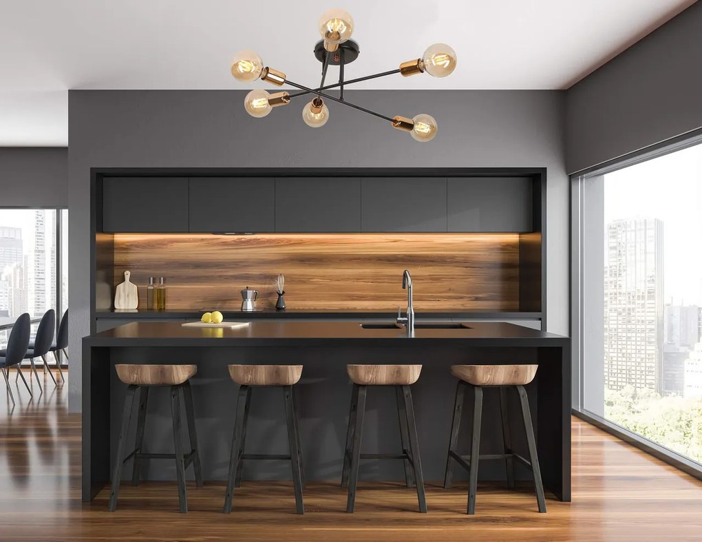 Lampadario VEKEN 6B BLACK