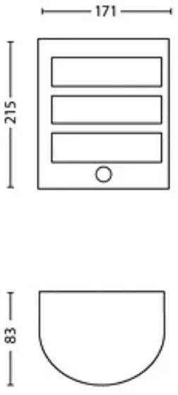 Philips - LED Applique da esterno con sensore PYTHON LED/3,8W/230V IP44
