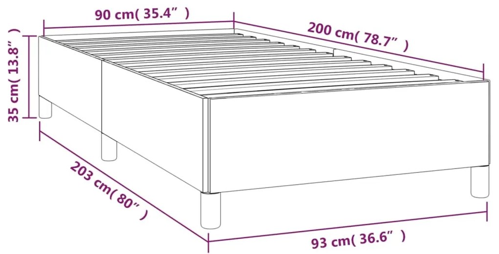 Giroletto Nero 90x200 cm in Velluto