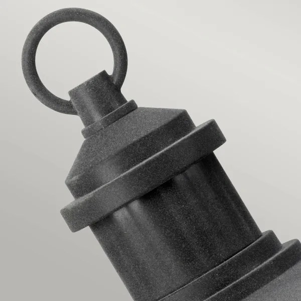 Kichler KL-RIVERWOOD3-M - Lampada da esterno RIVERWOOD 1xE27/60W/230V IP44 nero