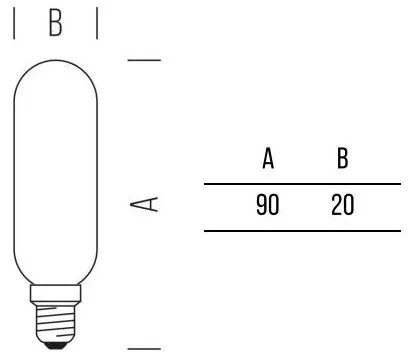 Tubolare T20 Stick 470lm 4,5W E14 CW