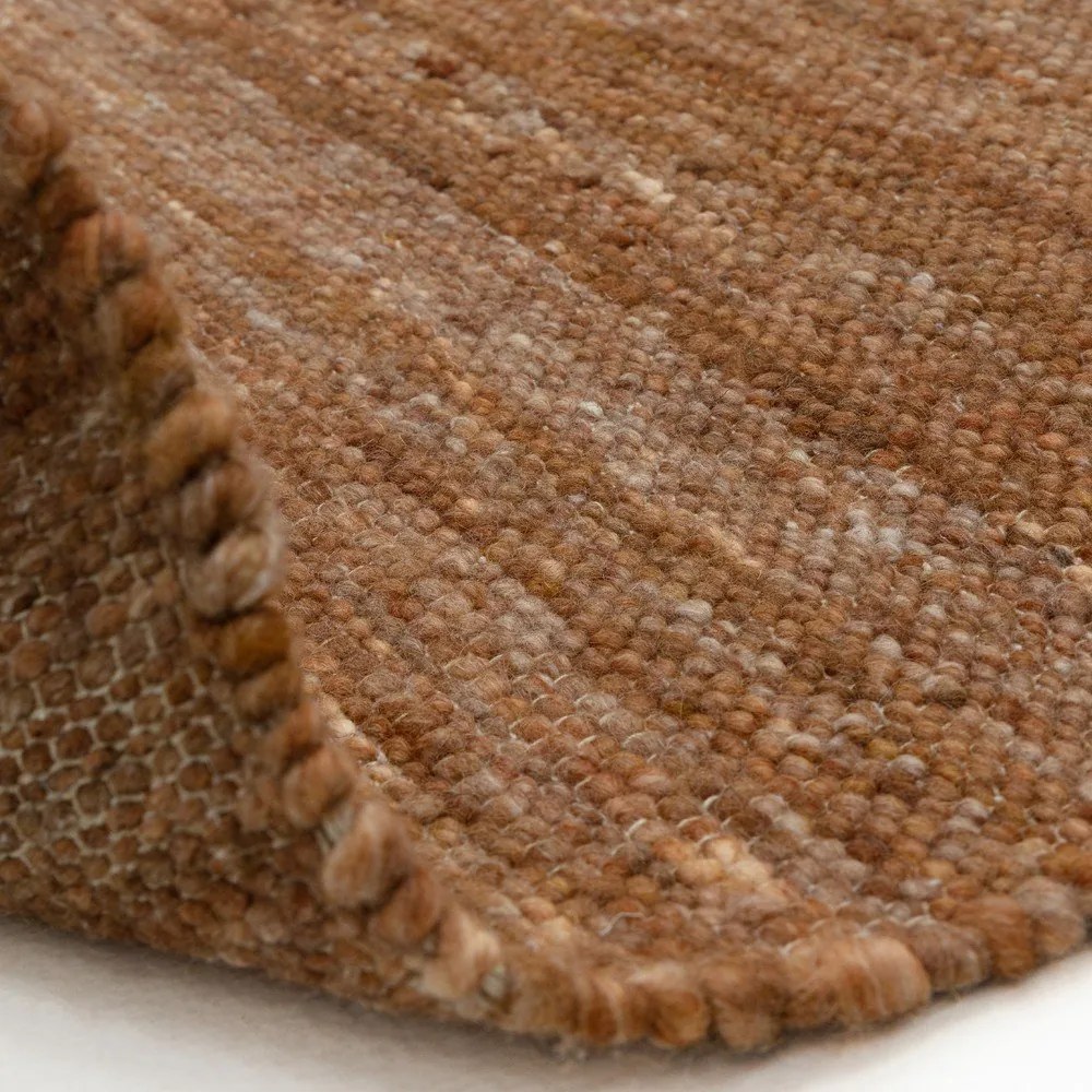 Tappeto in misto lana bifacciale e tessuto a mano in terracotta 200x290 cm Birkdale Rust - Asiatic Carpets