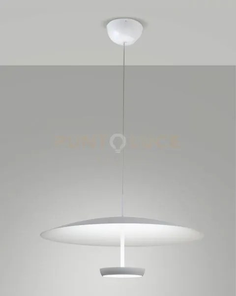 Yuko sospensione bianca a led 3000k - 40w - 3200 lm dimmerabile