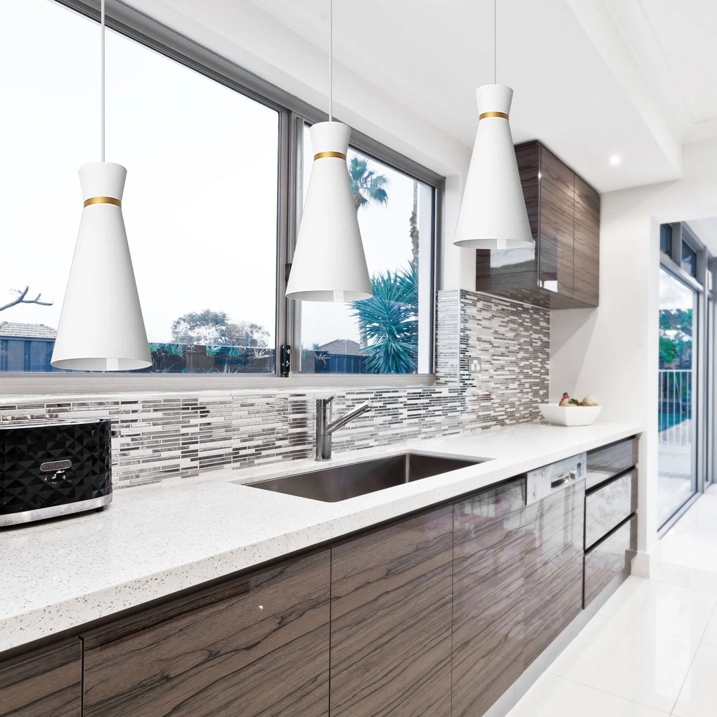 Lampada da soffitto pensile singola KONA B rose gold mat