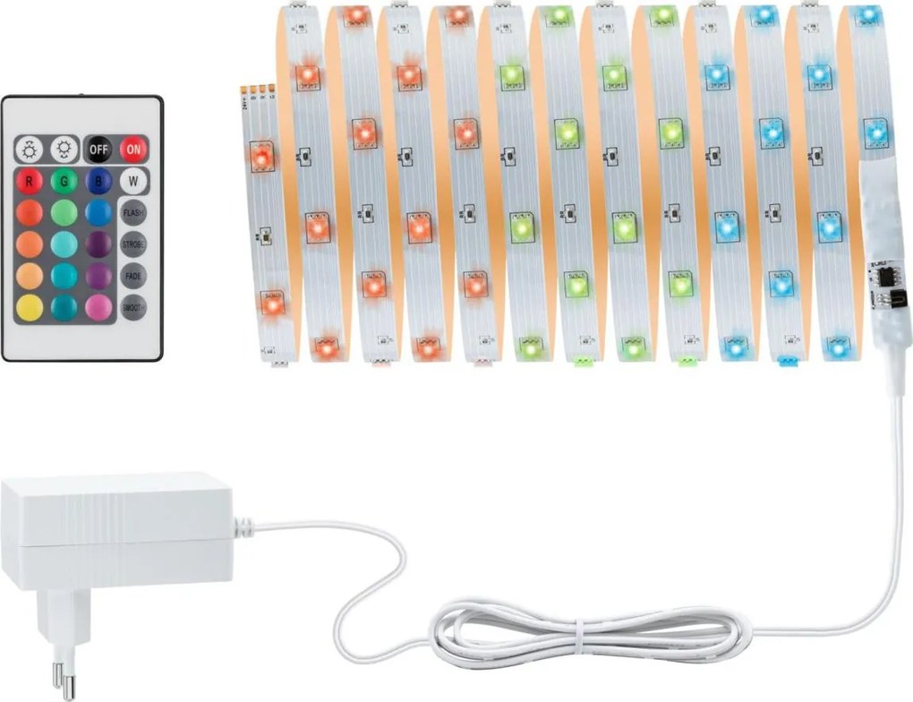 Paulmann 3988 - Striscia LED RGBW/13W dimmerabile TIP 5 m 230V + telecomando