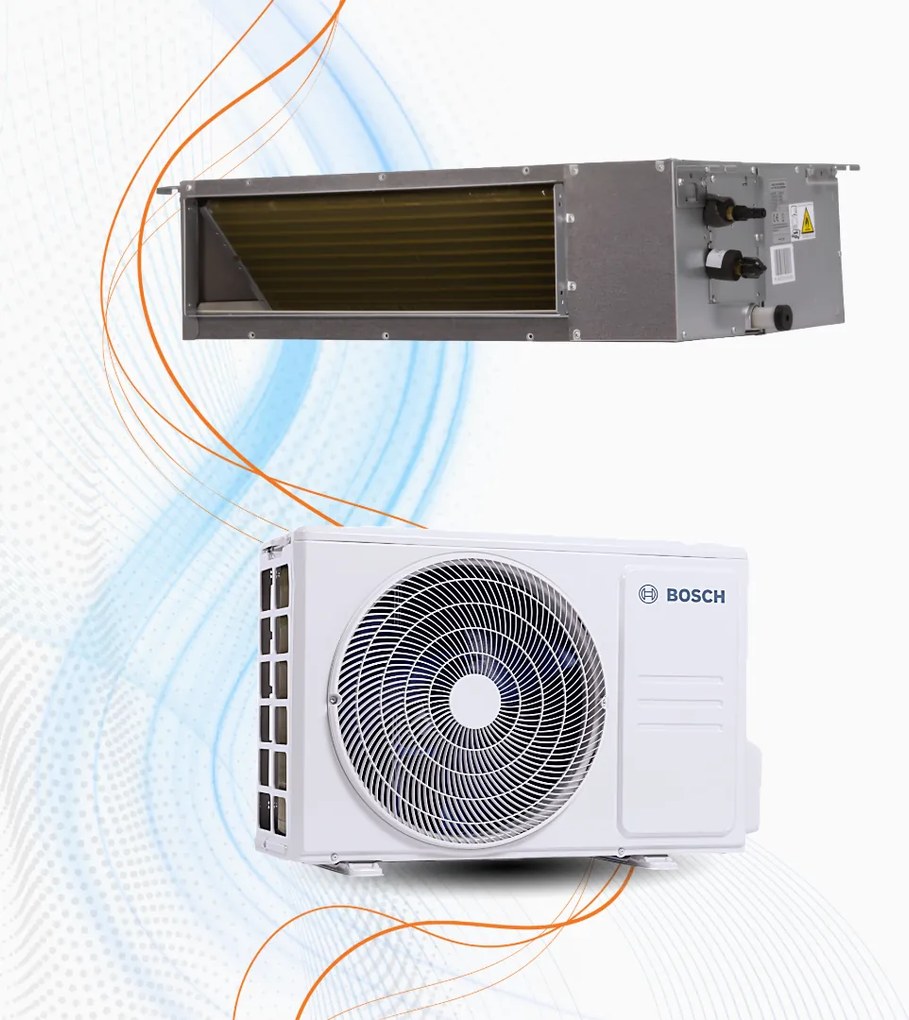 Climatizzatore Bosch Canalizzato Climate 5000i Mono Inverter R-32 WiFi, 54.000