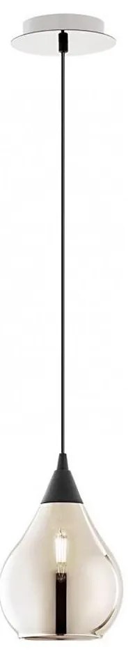 Redo 01-3190 - Lampadario a sospensione con filo TANNER 1xE14/28W/230V diametro 15 cm