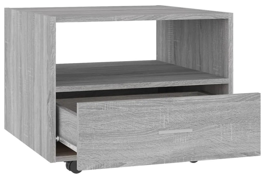 Tavolino da Salotto Grigio Sonoma 55x55x40 cm Legno Multistrato