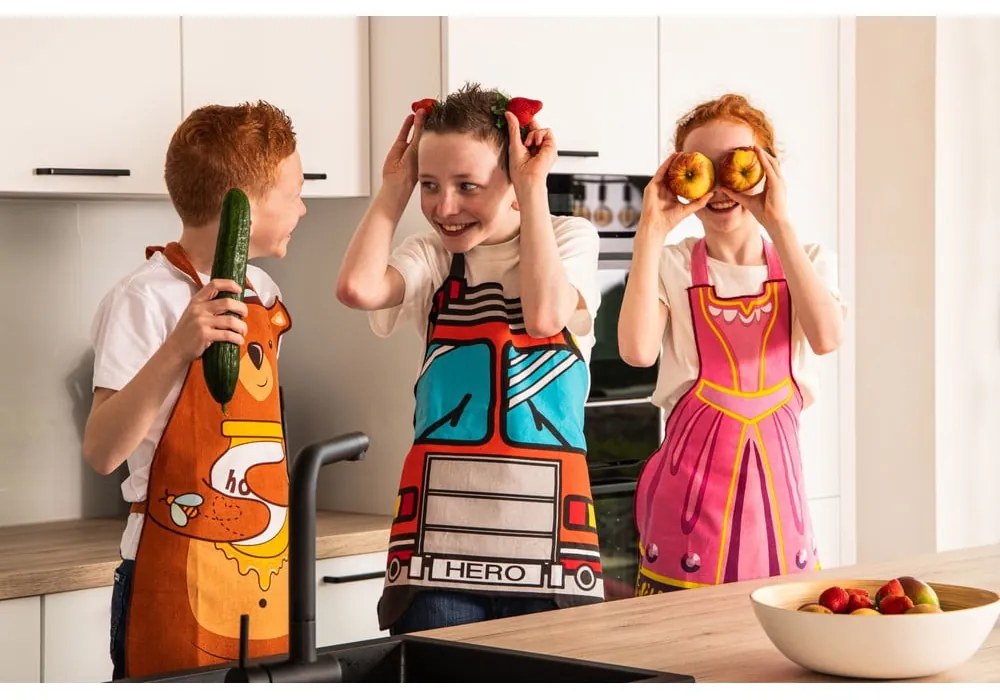 Grembiule per bambini in cotone riciclato Hero - Tiseco Home Studio