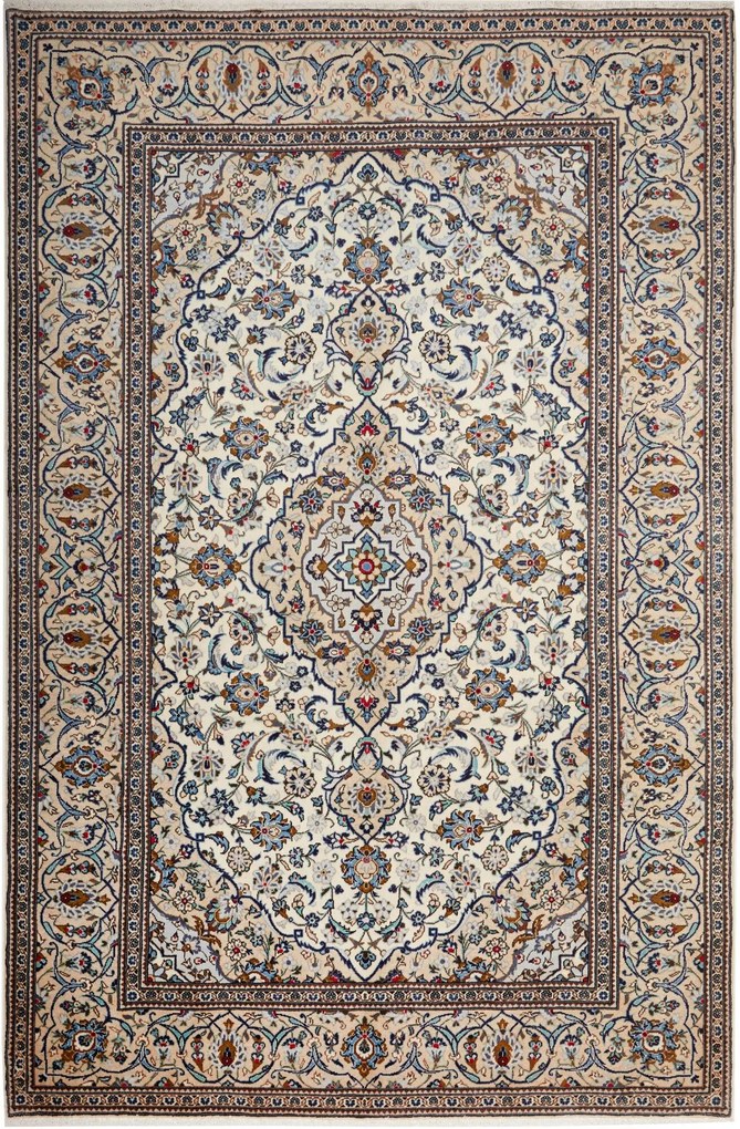 Kashan Tappeto persiano 290 x 200 Beige (Iran) Annodato A Mano