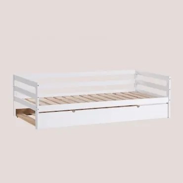 Divano Letto per Materasso da 90 cm Cooper Kids Bianco Legno & Divano - Sklum