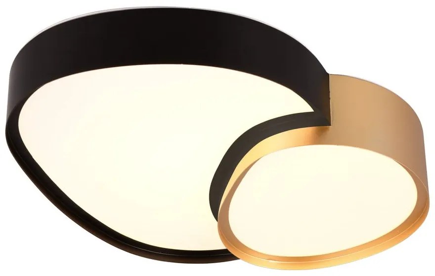 Plafoniera a LED in nero e oro 36x43,5 cm Rise - Trio