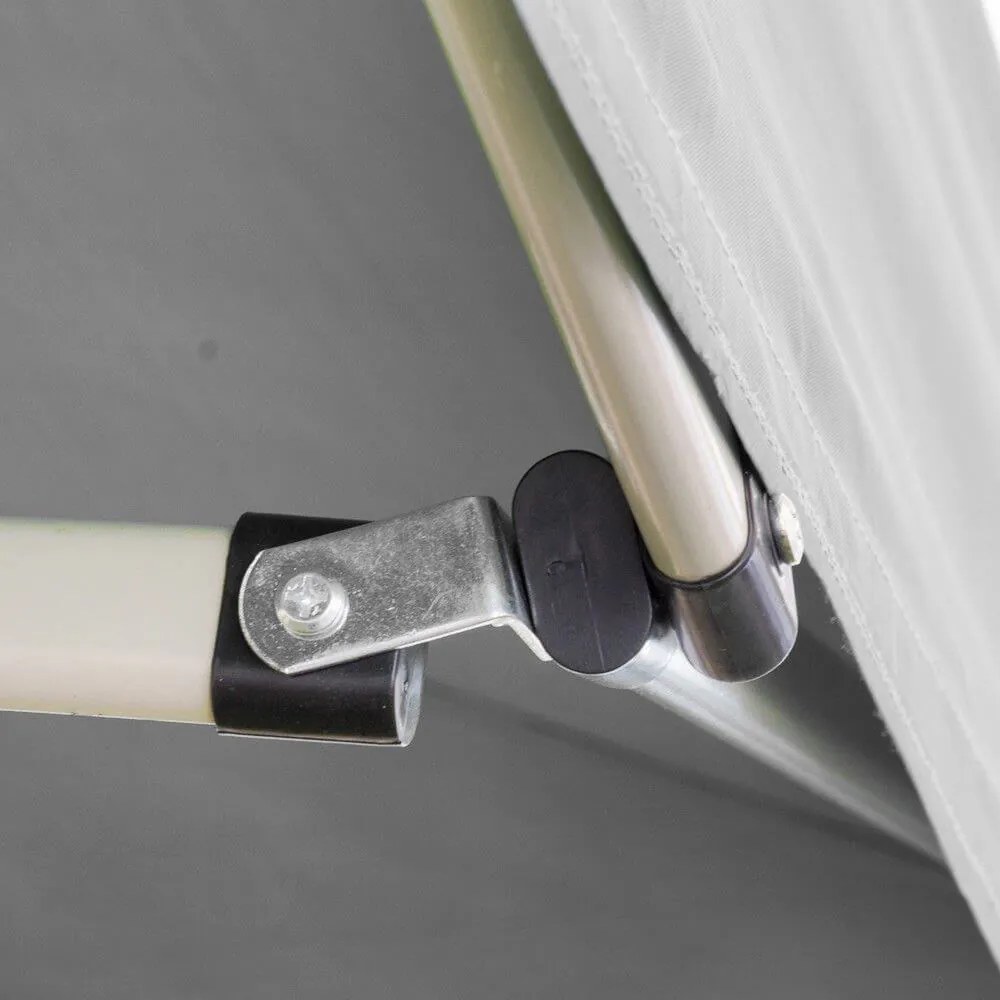 Gazebo Richiudibile Pieghevole 3x2m in Acciaio e PVC Impermeabile Bianco...