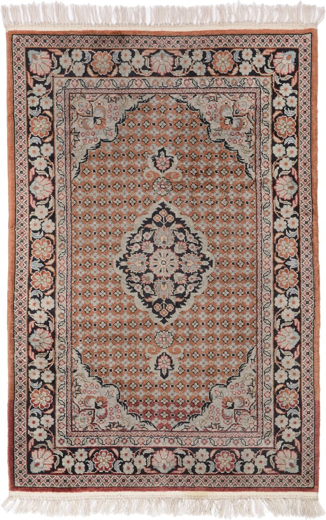 Cashmere Silk Tappeto orientale 60x90 (Indian) Annodato A Mano