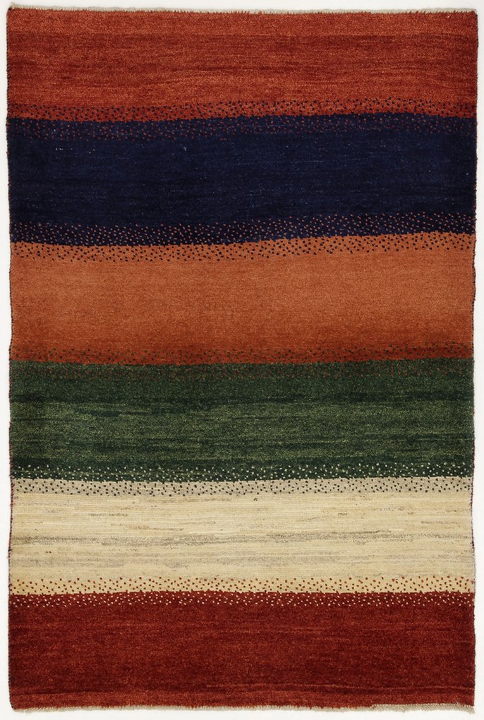 Gabbeh Tappeto 110 x 160 (Iran) Annodato A Mano