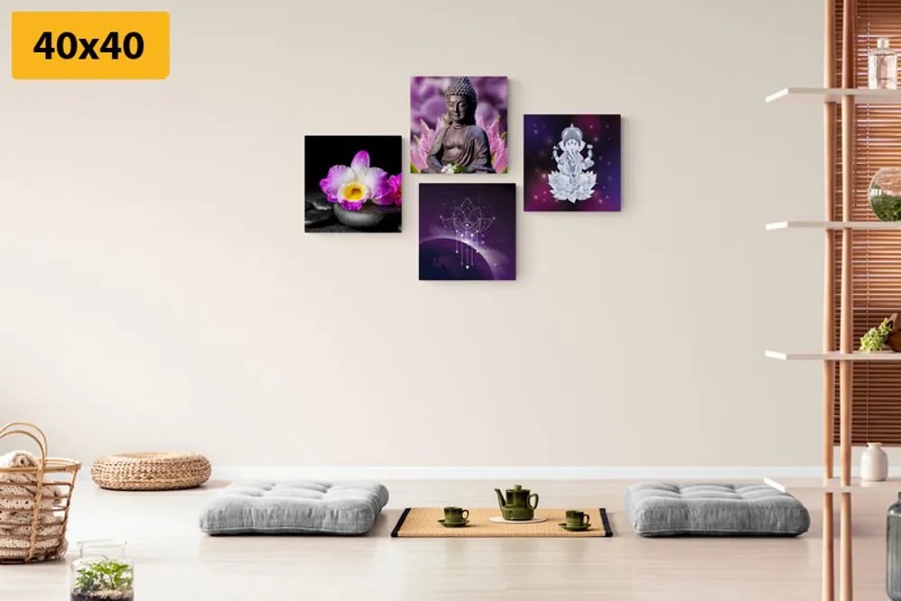 Set di quadri – Feng Shui in viola