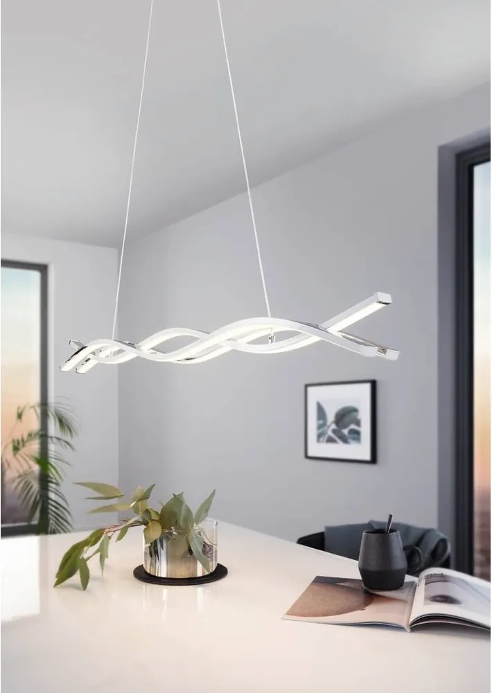 Lampadario LED argentato LASANA 2 – EGLO