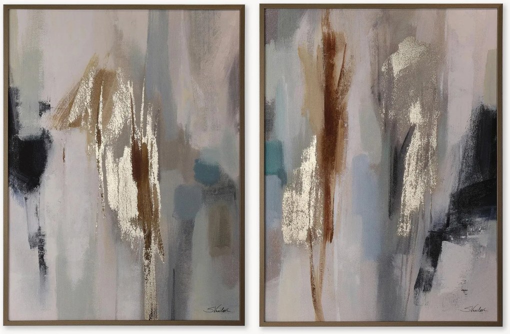 Set di 2 quadri dipinti a mano Wall Art Gallery