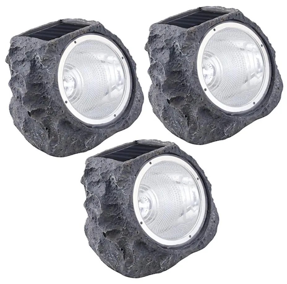 Eglo 48505 - SET 3x Illuminazione LED solare 3xLED/0,06W 600 mAh