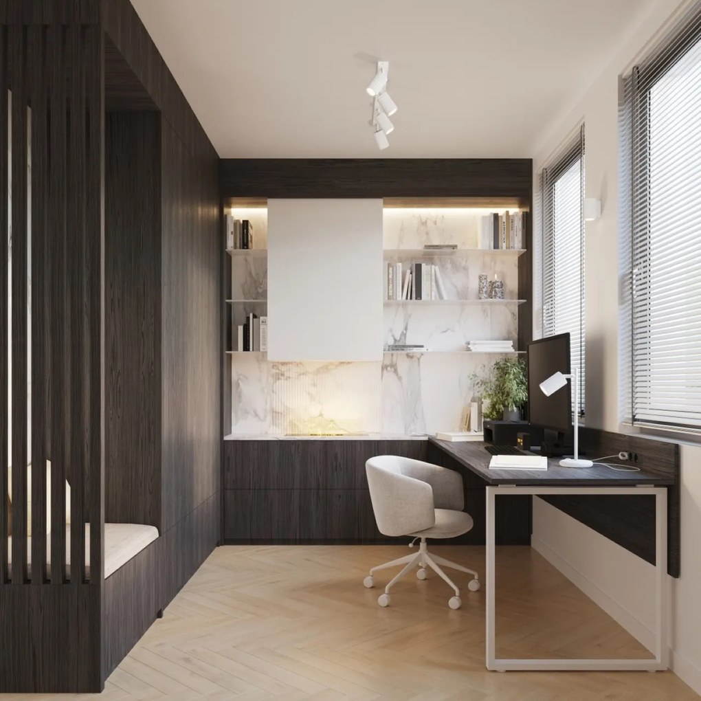 Plafoniera da soffitto 4xGU10 in Alluminio KARBON 4L