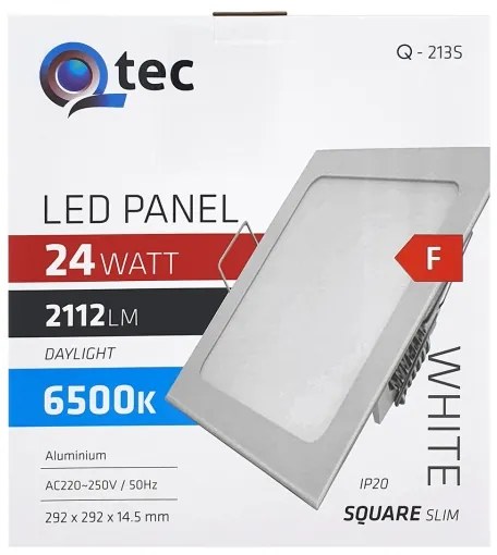Lampada LED da incasso QTEC LED/24W/230V 6500K