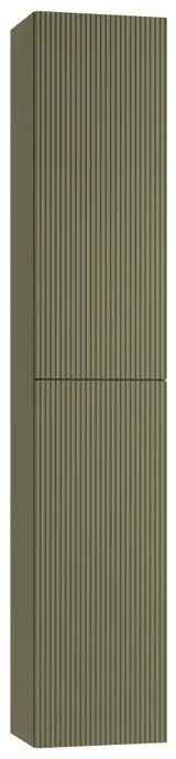 Colonna per mobile bagno Opera 2 ante P 27 x L 30 x H 160 cm laccato opaco verde salvia cannettato