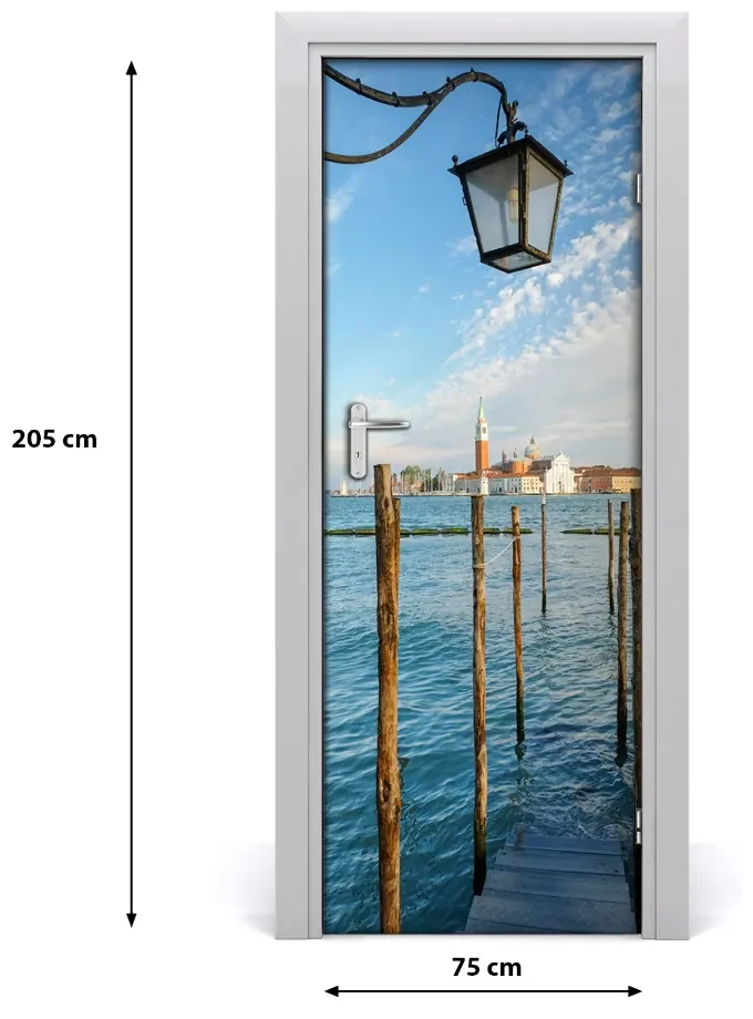 Adesivo per porta interna Sentiero per la spiaggia 75x205 cm