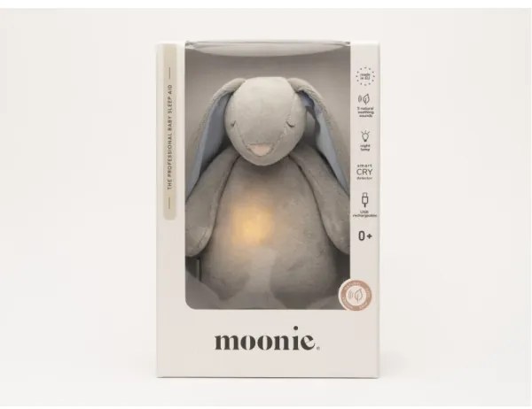 Moonie - Compagno di coccole con melodia e luce 2.0 coniglietto sky