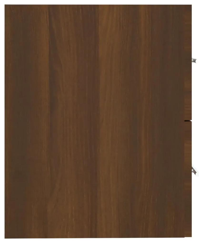 Mobile lavabo rovere marrone 60x38,5x48 cm in legno multistrato