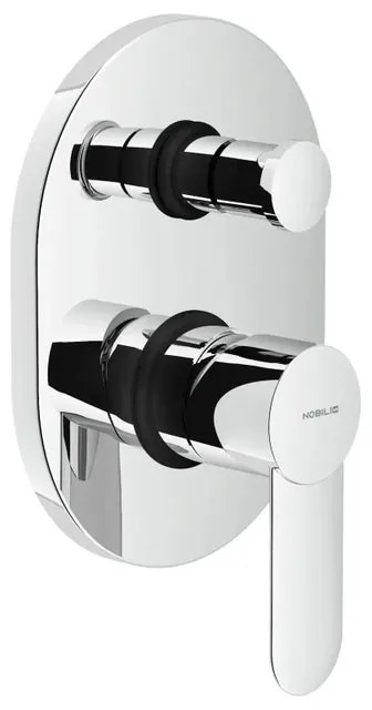 Rubinetto per doccia ad incasso monocomando ABX cromo lucido NOBILI