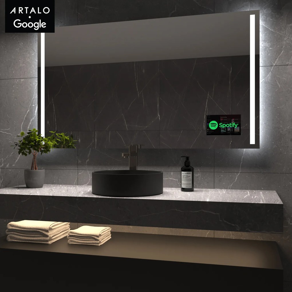 SMART specchio con luminazione M4 + SmartScreen with Google TV