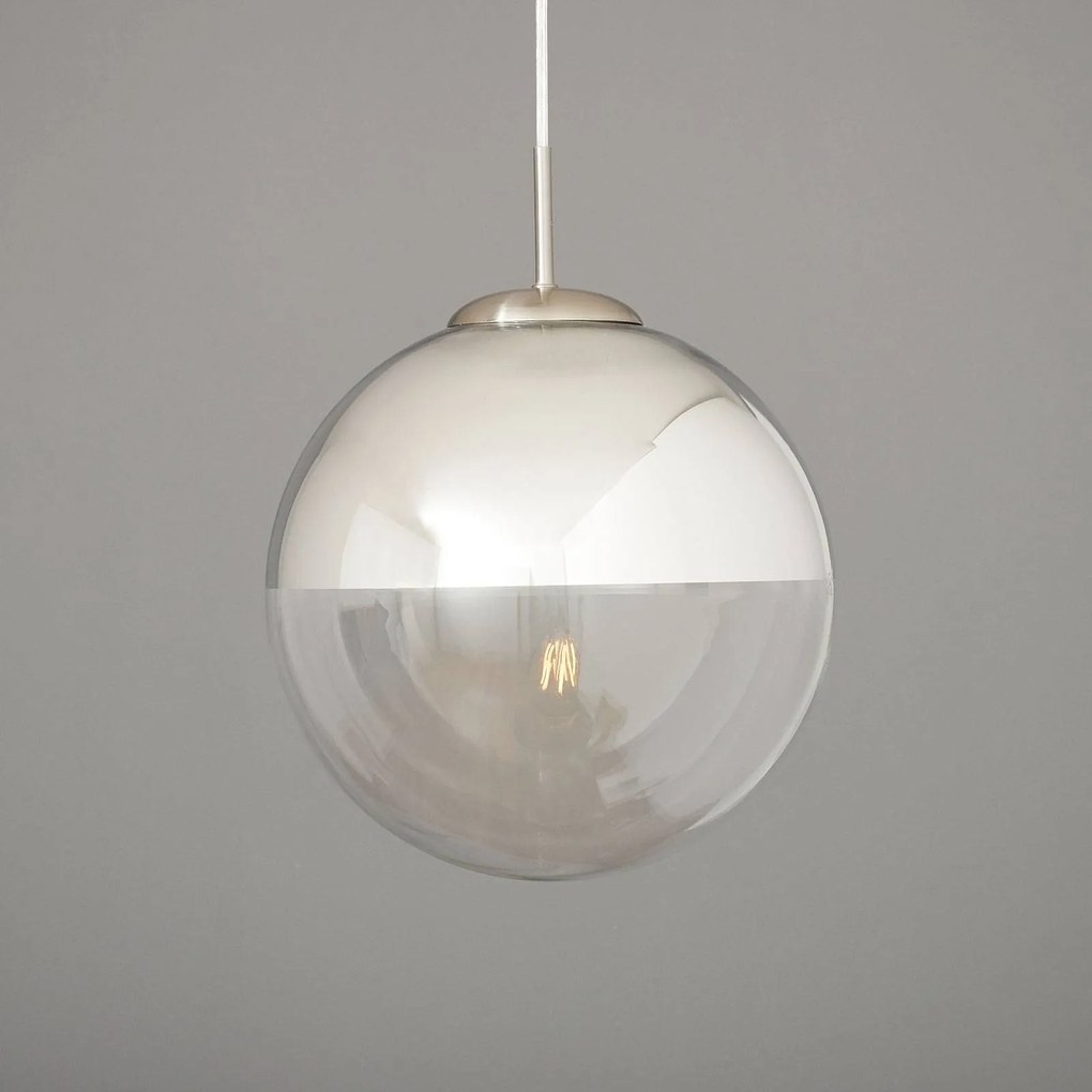 Lindby Lampada a sospensione Ravena con 1 sfera di vetro