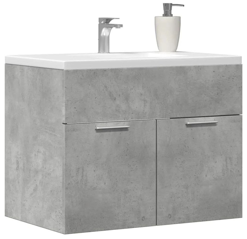 Mobile Sottolavabo Grigio Cemento 60x38,5x46 Legno Multistrato /