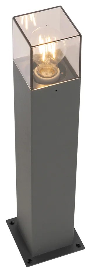 Lampada da terra per esterni moderna 50 cm grigio scuro IP44 - Denmark