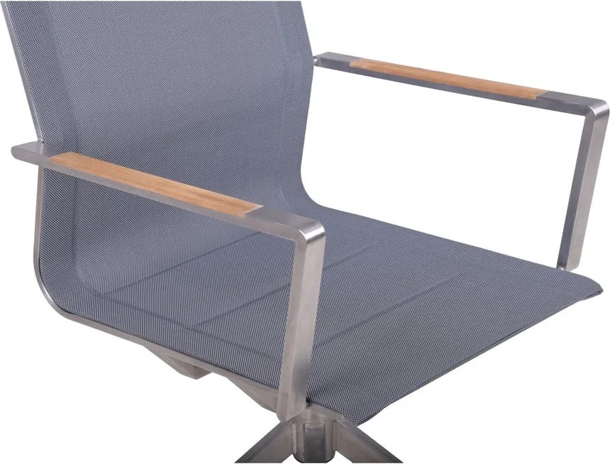 Sedia da giardino in metallo grigio Salida - Garden Pleasure