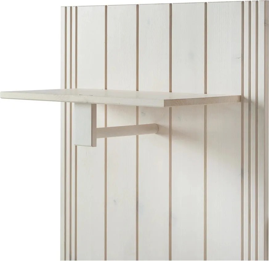 Set di mobili da ingresso bianco in pino massiccio 60x120x25 cm Anita – Støraa