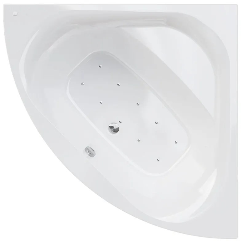 Vasca idromassaggio angolare BRISA B CONFORT bianco 140 x 140 cm 10 bocchette SANYCCES