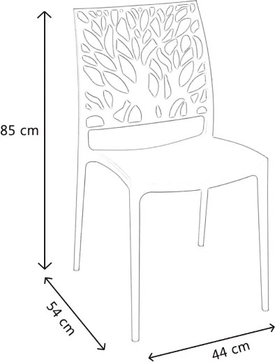 Sedia per interno o esterno impilabile Salvia - ALEA 2 sedie
