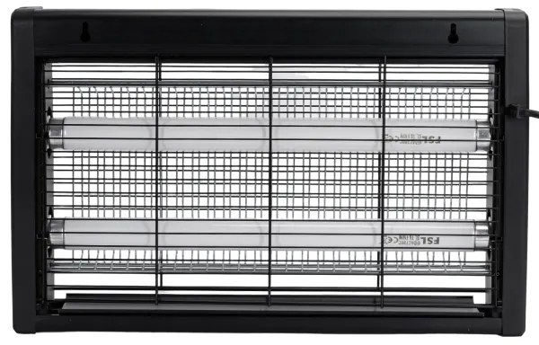 Brilagi - Trappola elettrica per insetti 2xUV/18W/230V 100 m2 nera