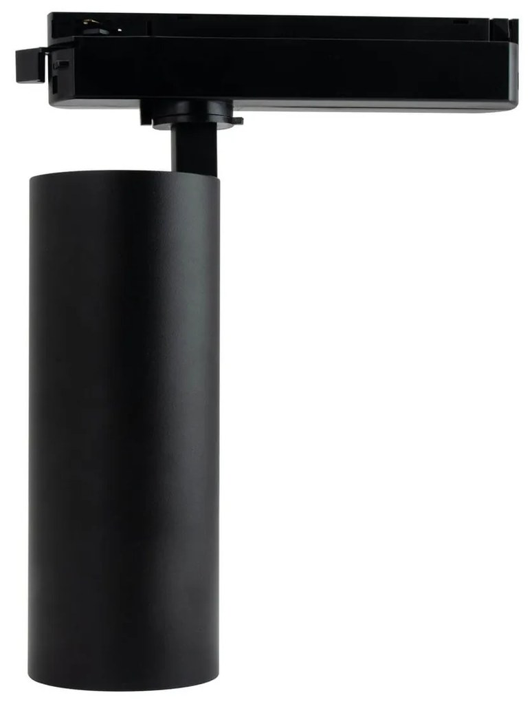 Faro LED 30W Monofase Nero 38°/60° 130lm/W CRI92 no Flickering Colore Bianco Naturale 4.000K