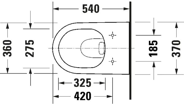 Duravit 29030900212 - WC sospeso Rimless D-CODE ceramica/bianco lucido